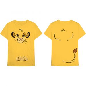 Disney Unisex T-Shirt Lion King - Lion King Simba Back Print