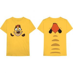 Disney Unisex Yellow T-Shirt Lion King Timon - Back Print