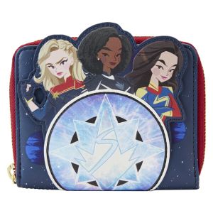 Loungefly Marvel The Marvels Group Zip Around Wallet