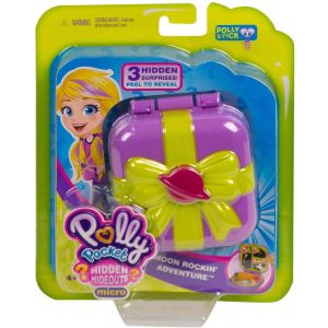 Polly Pocket Hidden Hideouts Moon Rockin’ Adventure Compact, Doll & Accessories - GDL84  