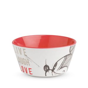 Bowl Mickey Live Laugh Love Red Diameter 13cm Red