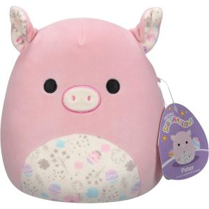 Squishmallows 7.5 Inch Easter Print Belly, Peter The Pink Pig