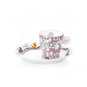 English Ladies Aristocrats Espresso Cup and Saucer
