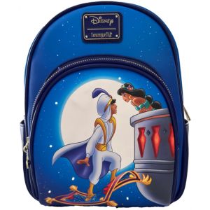 Loungefly Disney Line Jump Aladdin and Jasmine Starry Night Mini Backpack
