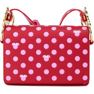 Loungefly Minnie Pink Polka Dot Bow Crossbody Bag - WDTB2149
