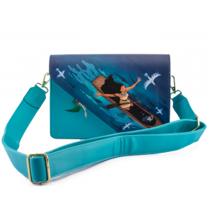 LOUNGEFLY  DISNEY POCAHONTAS JUST AROUND THE RIVER BEND  CROSS BODY BAG