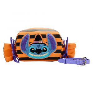 Disney Lilo & Stitch Striped Halloween Candy Wrapper Crossbody Bag