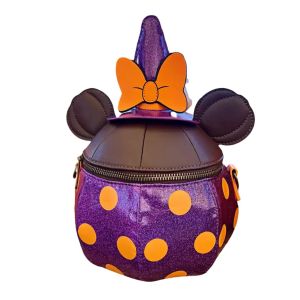 Loungefly Halloween Witch Minnie Apple Crossbody Bag