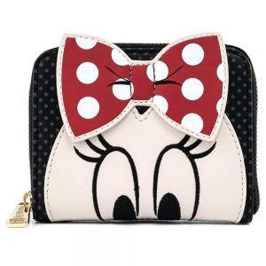 Loungefly Disney Minnie Mouse Bow Zip Around Wallet - WDWA1423