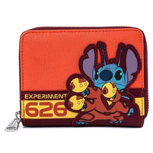 Loungefly Disney Lilo and Stitch Experiment 626 Cosplay Zip Around Wallet - WDWA1441