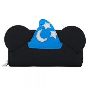 Loungefly Disney Fantasia Sorcerer Mickey Mouse Cosplay Zip Around Wallet