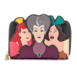 Loungefly Disney Villains Scene Evil Stepmother and Step Sisters Zip Wallet