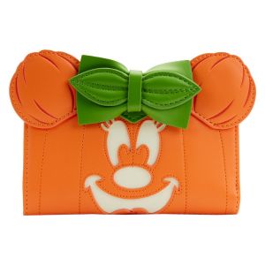 Loungefly Disney: Minnie Mouse Glow in the Dark Pumpkin Flap Wallet