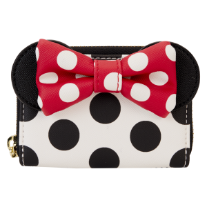 Loungefly Disney Minnie Mouse Rocks the Dots Classic Accordian Zip Around Wallet