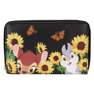 Loungefly Bambi and Friends Sunflower Disney Zip Around Wallet