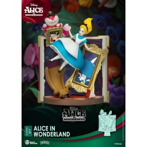 Beast Kingdom Disney Story Book Series D-Stage PVC Diorama Alice in Wonderland New Version 15 cm