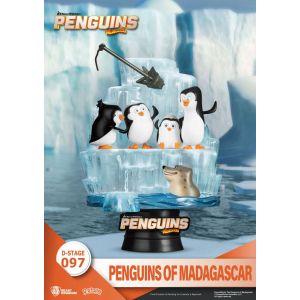 Beast Kingdom Penguins of Madagascar D-Stage PVC Diorama Skipper, Kowalski, Private & Rico 14 cm