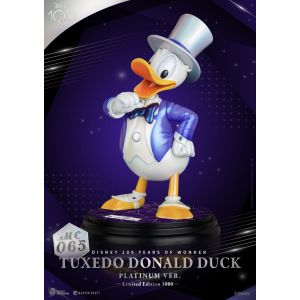 Beast Kingdom Disney 100th Master Craft Statue Tuxedo Donald Duck (Platinum Ver.)