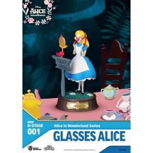 Beast Kingdom Alice in Wonderland Mini Diorama Stage Statues - Glasses Alice