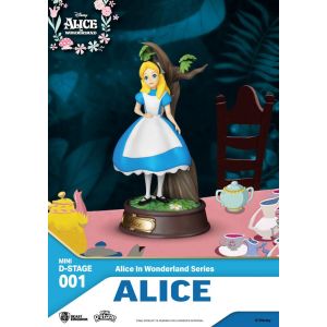 Beast Kingdom Alice in Wonderland Mini Diorama Stage PVC Statue Alice 10 cm