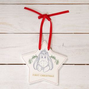 Disney Baby's First Christmas Hanging Plaque - Eeyore - XM6108